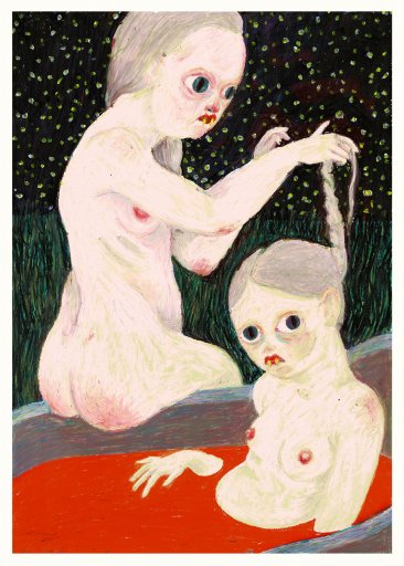 posters-prints, paintings, giclee-print, colorful, figurative, illustrative, surrealistic, bodies, people, sexuality, beige, grey, red, ink, paper, contemporary-art, decorative, design, female, feminist, interior, interior-design, love, modern, modern-art, naturalism, nude, women, Buy original high quality art. Paintings, drawings, limited edition prints & posters by talented artists.