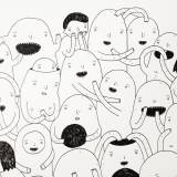 drawings, animal, family-friendly, illustrative, monochrome, pop, children, humor, black, white, paper, marker, amusing, black-and-white, bright, cute, female, kids, love, romantic, vertical, Buy original high quality art. Paintings, drawings, limited edition prints & posters by talented artists.