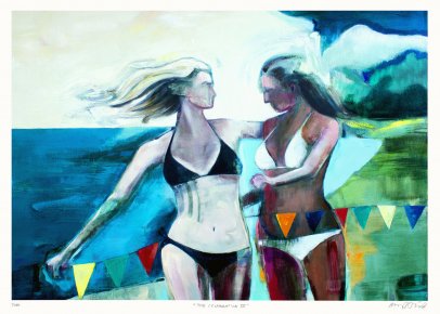 posters-prints, giclee-print, colorful, figurative, graphical, landscape, portraiture, bodies, everyday life, nature, oceans, people, sky, beige, blue, green, orange, turquoise, ink, paper, beautiful, contemporary-art, copenhagen, decorative, design, female, interior, interior-design, love, modern, modern-art, sea, women, Buy original high quality art. Paintings, drawings, limited edition prints & posters by talented artists.