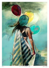 posters-prints, aesthetic, colorful, figurative, graphical, illustrative, landscape, portraiture, bodies, nature, oceans, people, sky, blue, green, turquoise, yellow, ink, paper, beach, beautiful, danish, decorative, design, female, interior, interior-design, nordic, posters, pretty, scandinavien, summer, women, Buy original high quality art. Paintings, drawings, limited edition prints & posters by talented artists.